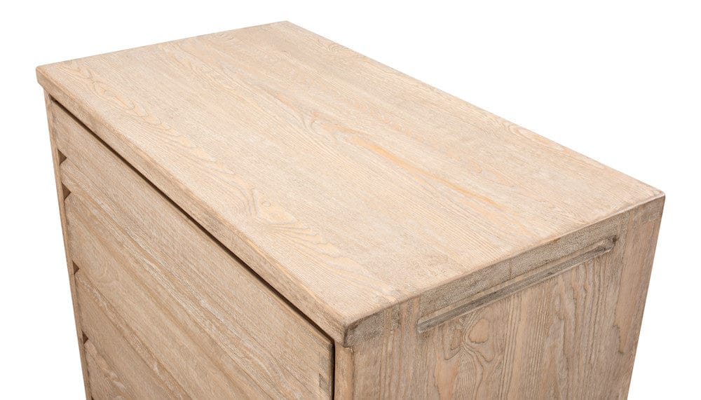 Sarreid Ltd - Xander Five Drawer Commode in Tan - 53446 view 4