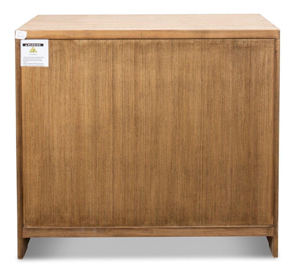 Sarreid Ltd - Xander Five Drawer Commode in Tan - 53446 view 7