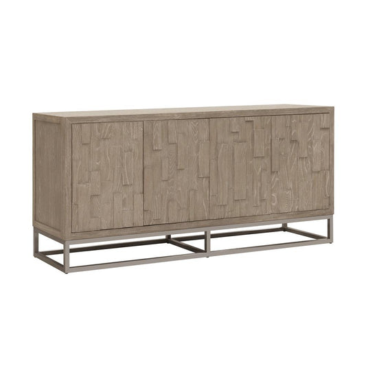 Scott Living - Heritage 4-Door Credenza with Metal Base - P401DJ041 veiw 2