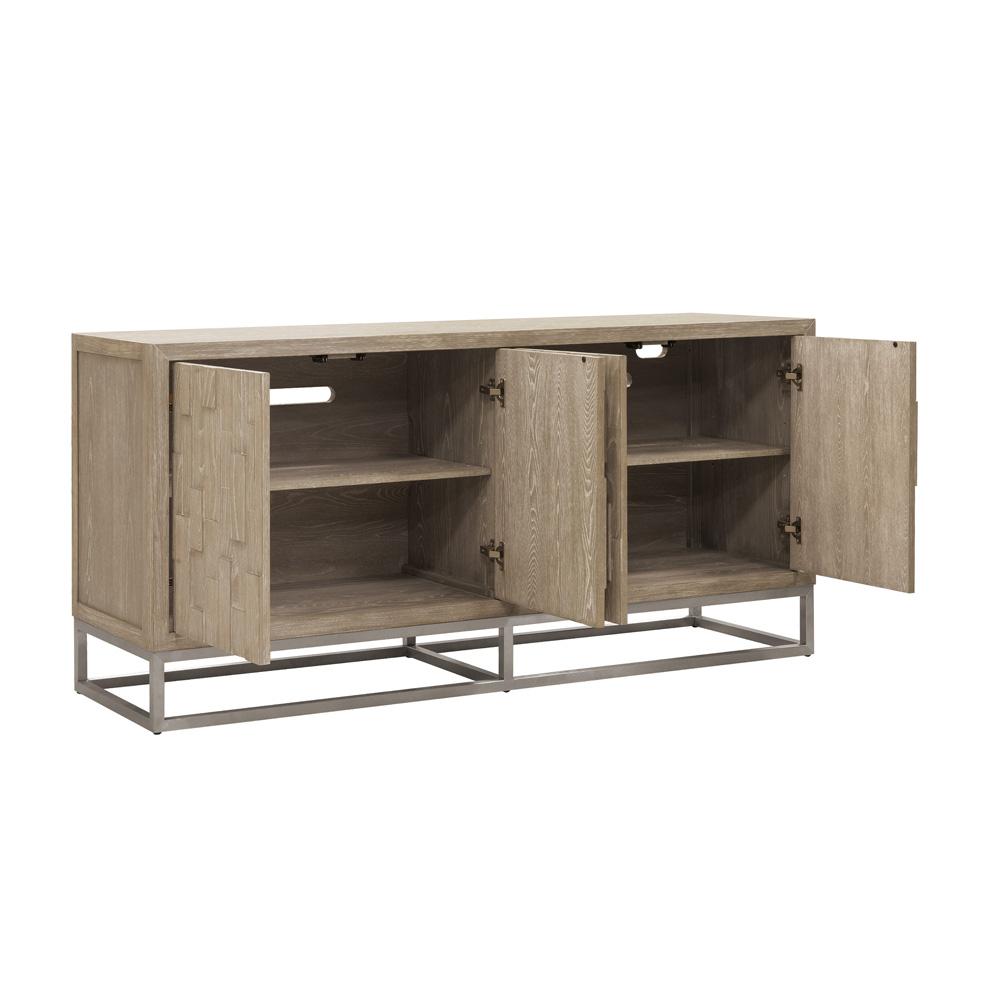 Scott Living - Heritage 4-Door Credenza with Metal Base - P401DJ041 veiw 4