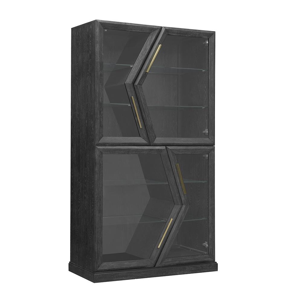 Scott Living - Heritage 4-Door Curio with Glass Doors and Shelves - P401DJ043 veiw 2