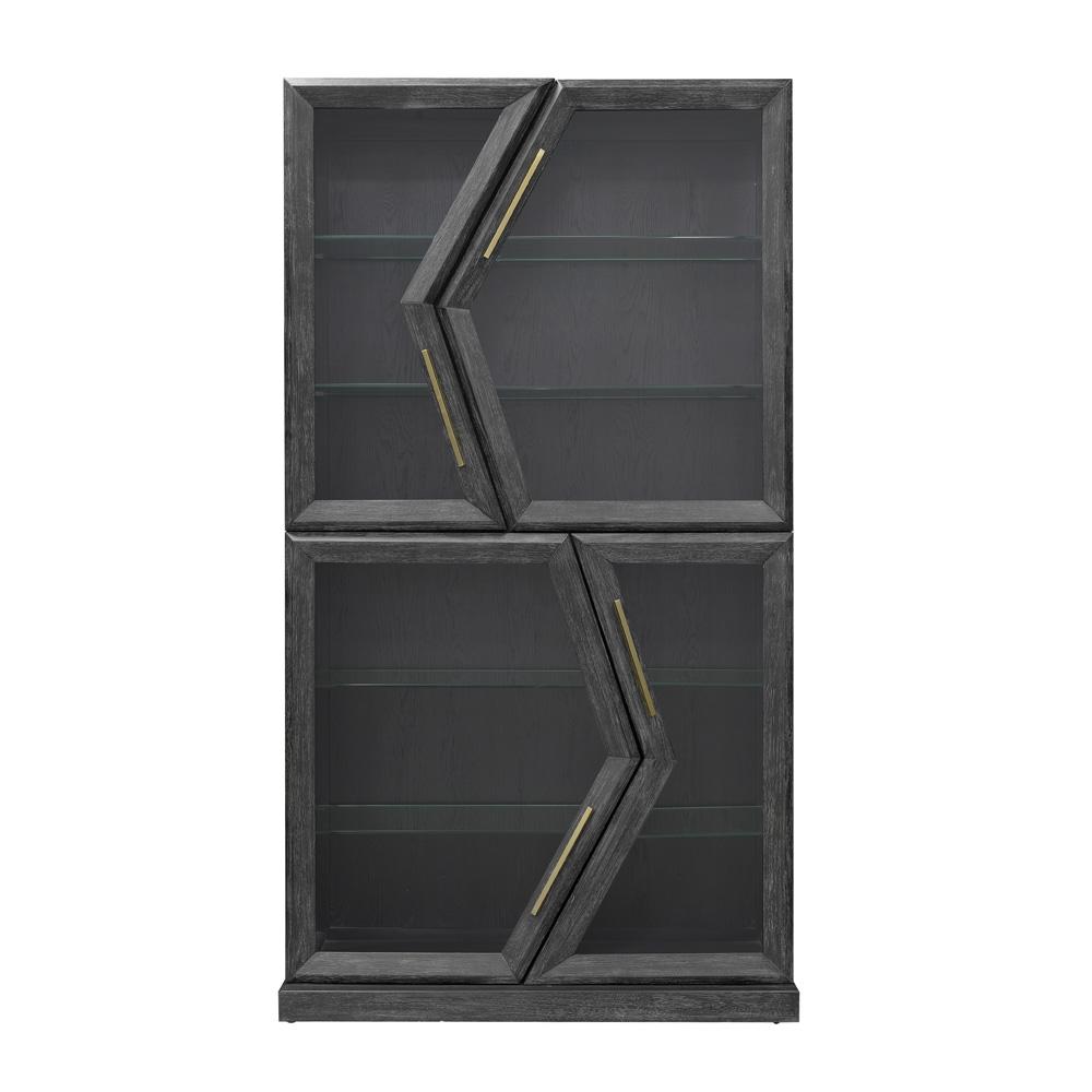 Scott Living - Heritage 4-Door Curio with Glass Doors and Shelves - P401DJ043 veiw 3