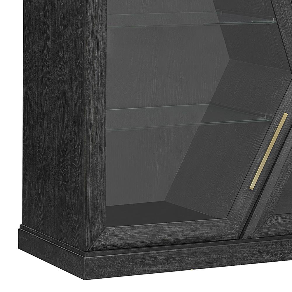 Scott Living - Heritage 4-Door Curio with Glass Doors and Shelves - P401DJ043 veiw 7