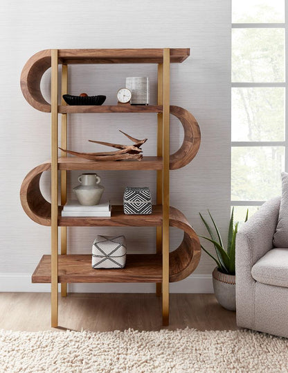 Scott Living - Heritage 4-Shelf S-Design Open Bookcase - P401DJ073 veiw 9