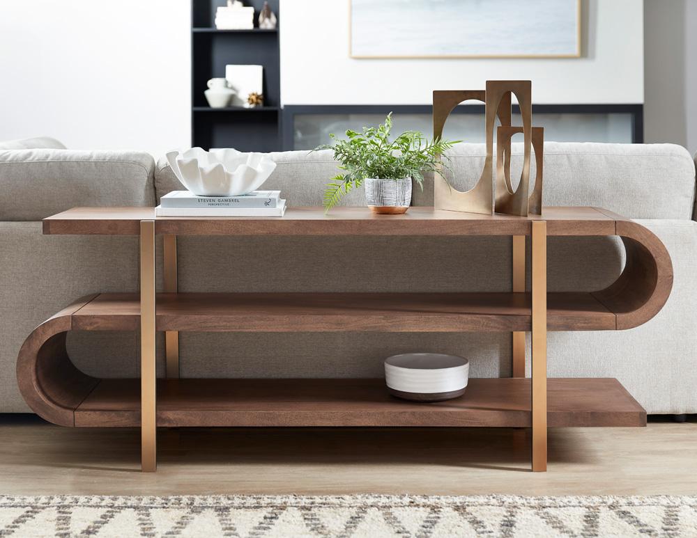 Scott Living - Heritage S-Design Open Entertainment Console - P401DJ047 veiw 9