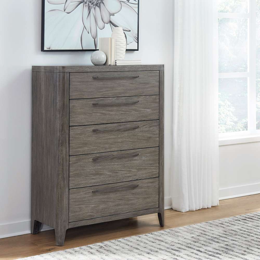 Scott Living - Scott Living Home Griffith Five Drawer Chest - P367DJ124_CLOSEOUT veiw 7