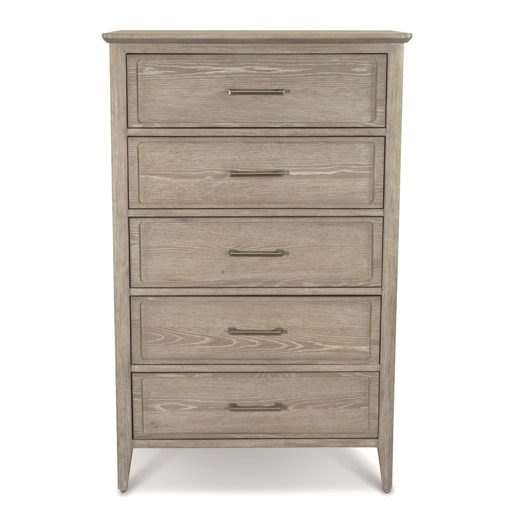 Sea Winds - Cape May - 5 Drawer Chest - Glazed Driftwood Finish - B62235-DRIFTWOOD view 3