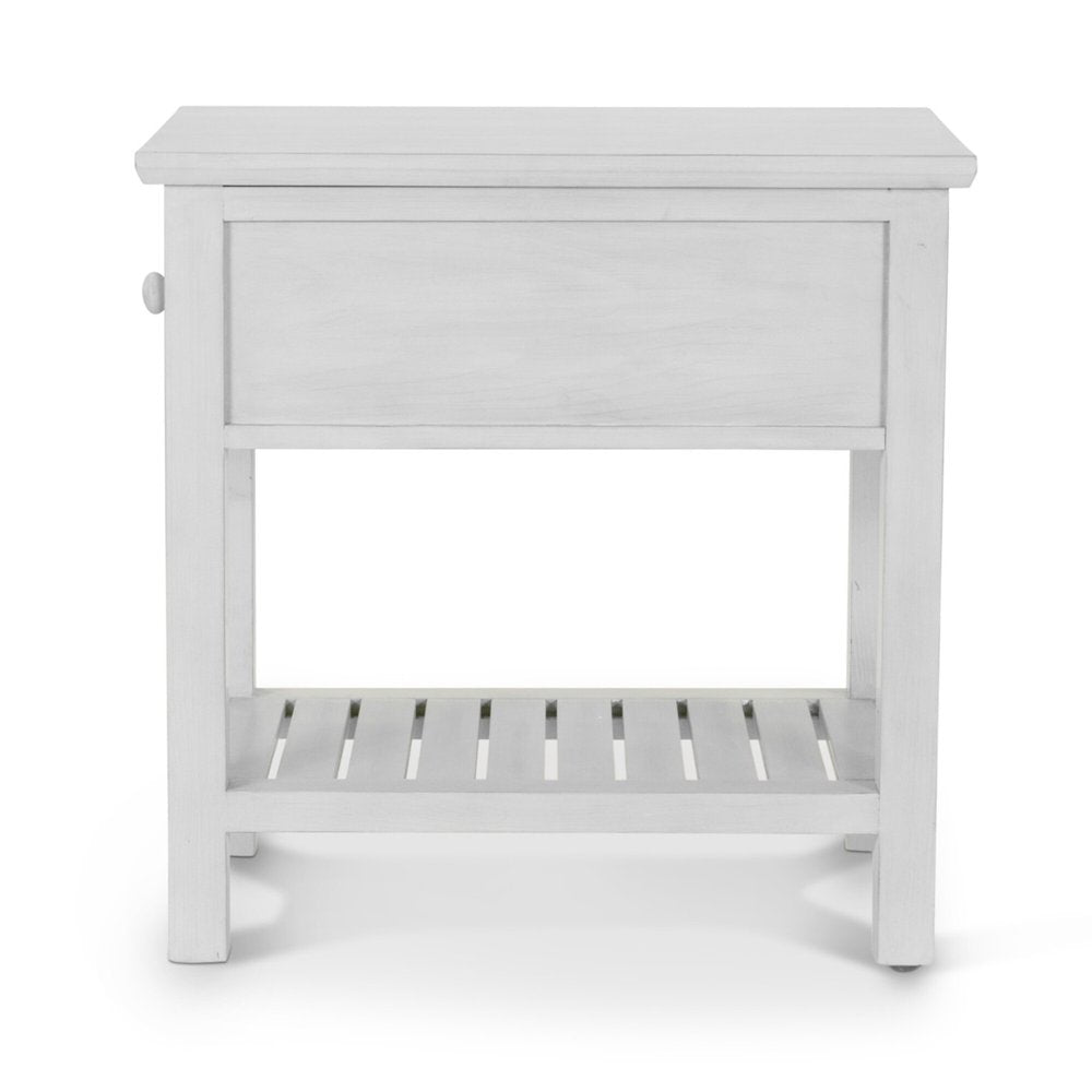 Sea Winds - Geneva - 1-Drawer Chairside Table - Distressed White Finish - B90005-DWHITE view 5