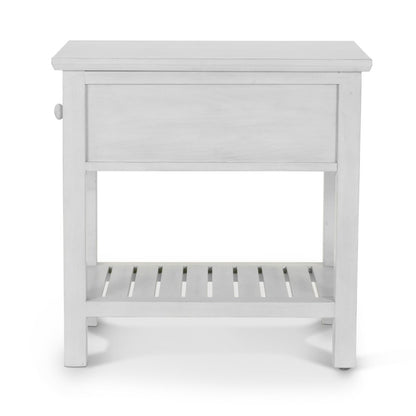 Sea Winds - Geneva - 1-Drawer Chairside Table - Distressed White Finish - B90005-DWHITE view 5