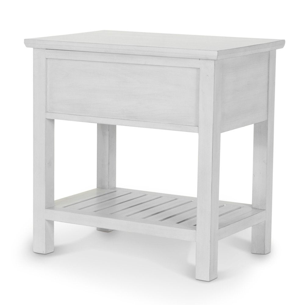 Sea Winds - Geneva - 1-Drawer Chairside Table - Distressed White Finish - B90005-DWHITE view 6
