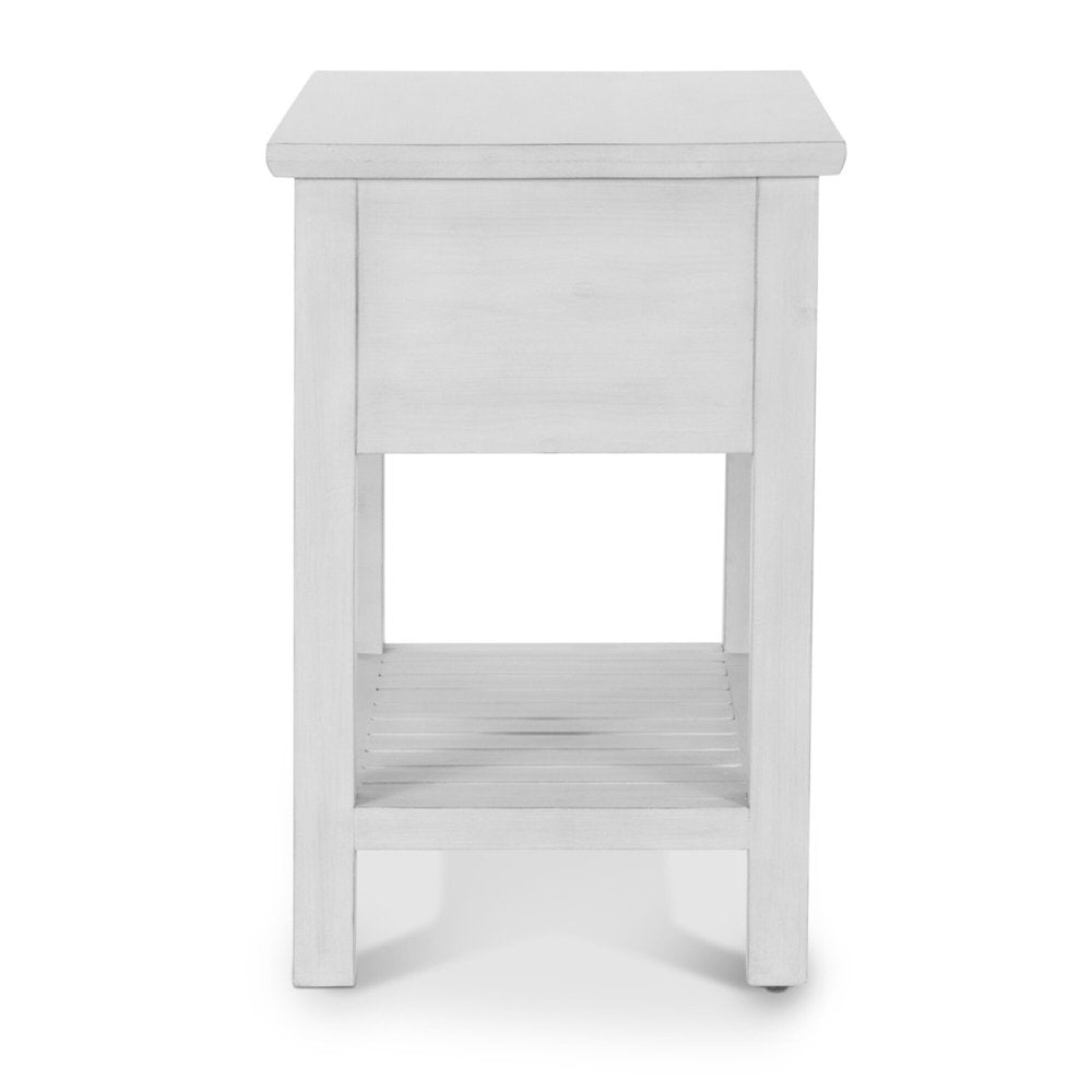 Sea Winds - Geneva - 1-Drawer Chairside Table - Distressed White Finish - B90005-DWHITE view 7