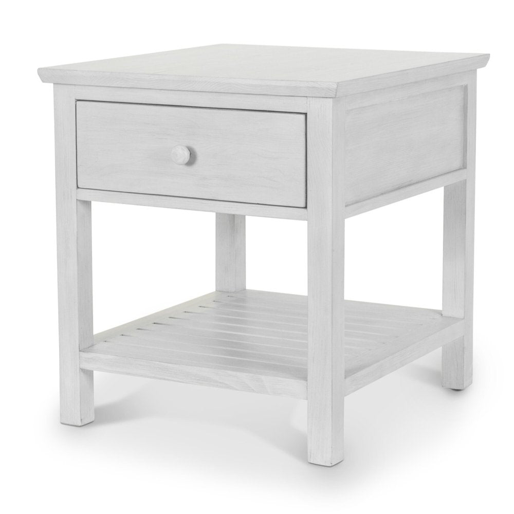 Sea Winds - Geneva - 1-Drawer End Table - Distressed White Finish - B90002-DWHITE view 1