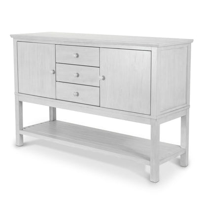 Sea Winds - Geneva - 2-Door / 3-Drawer Credenza - Distressed White Finish - D90015-DWHITE view 1