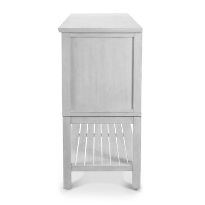 Sea Winds - Geneva - 2-Door / 3-Drawer Credenza - Distressed White Finish - D90015-DWHITE view 3