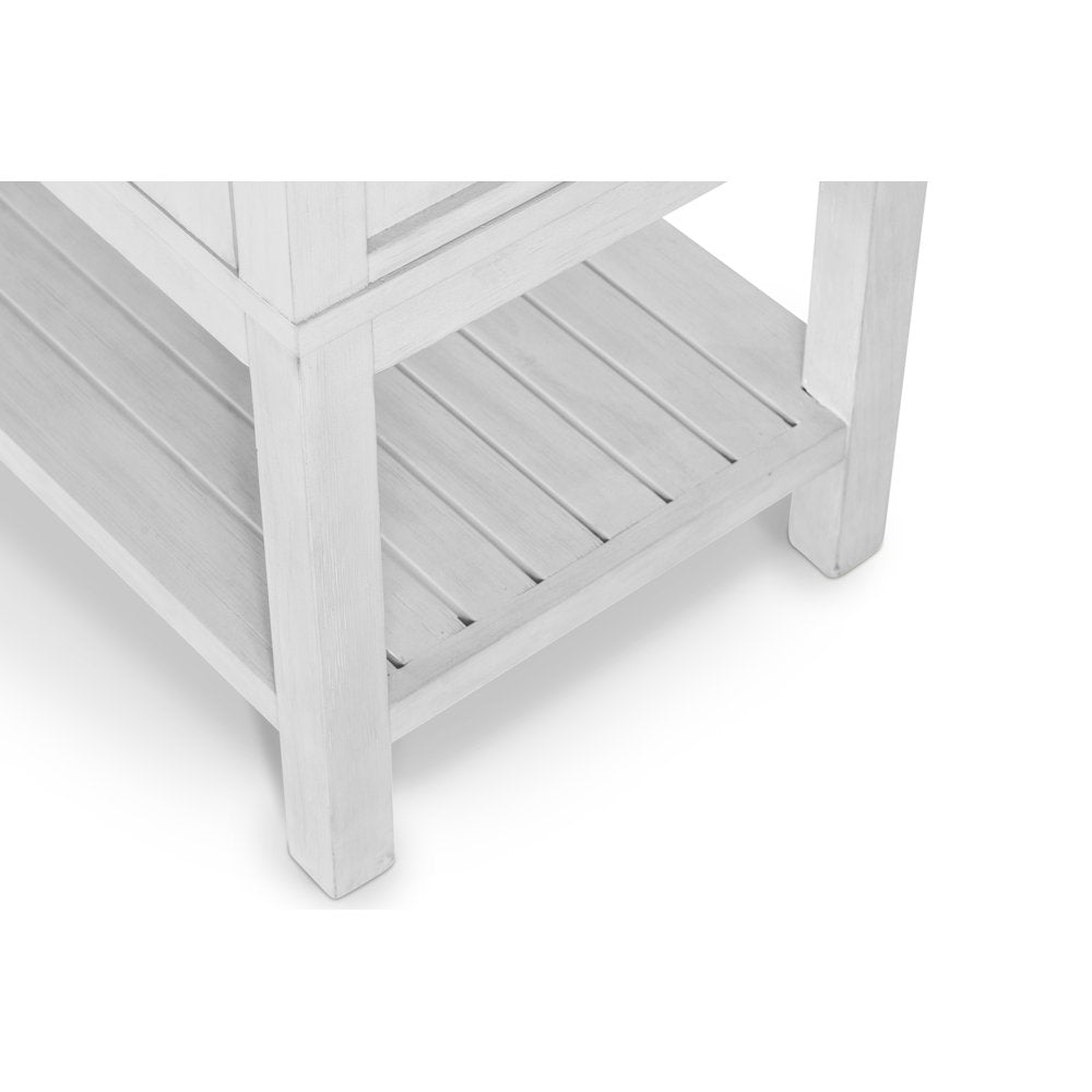 Sea Winds - Geneva - 2-Door / 3-Drawer Credenza - Distressed White Finish - D90015-DWHITE view 4