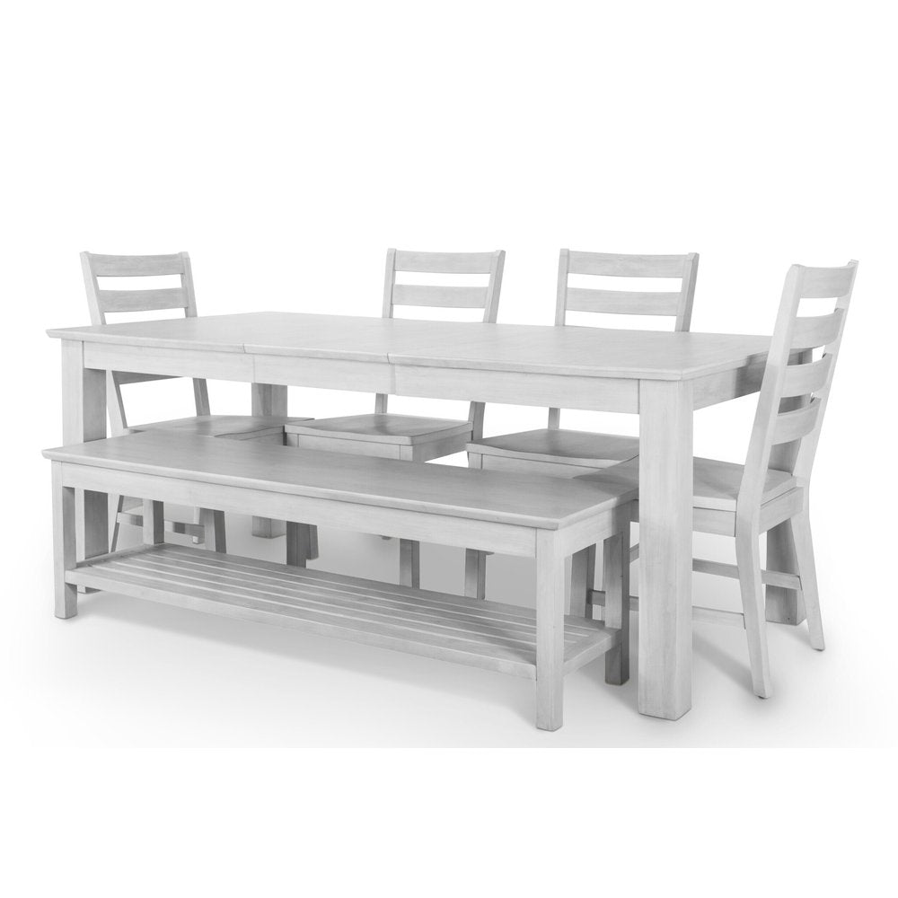 Sea Winds - Geneva - Side Chair - Distressed White Finish (Set of 2) - D90081-DWHITE view 5