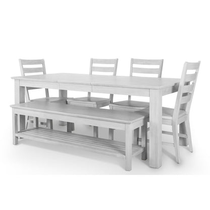 Sea Winds - Geneva - Side Chair - Distressed White Finish (Set of 2) - D90081-DWHITE view 5