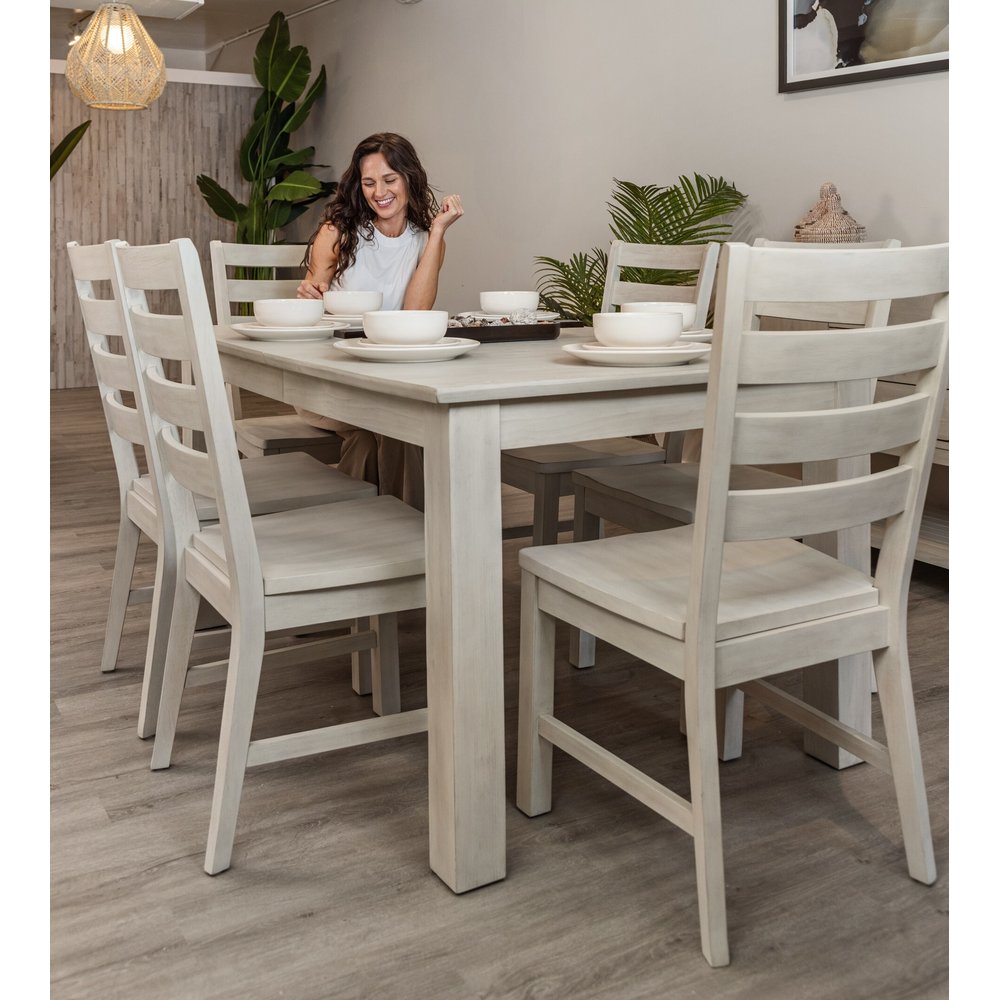 Sea Winds - Geneva - Side Chair - Distressed White Finish (Set of 2) - D90081-DWHITE view 6