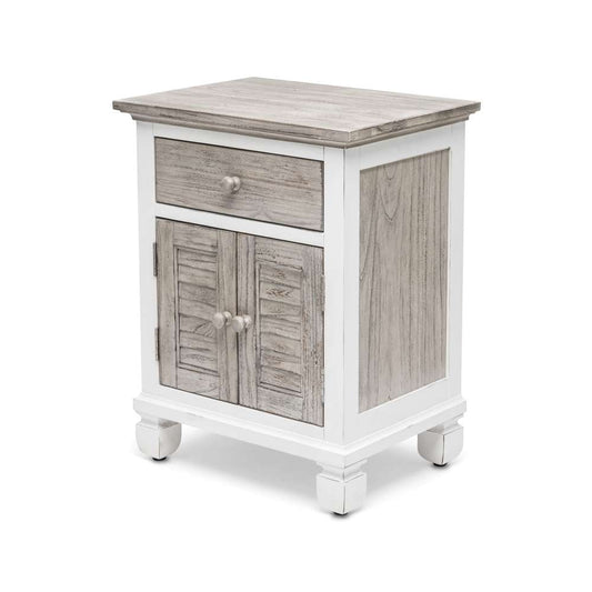 Sea Winds - Islamorada 1-Drawer / 2-Door Nightstand - B23332-DAPGREY veiw 1
