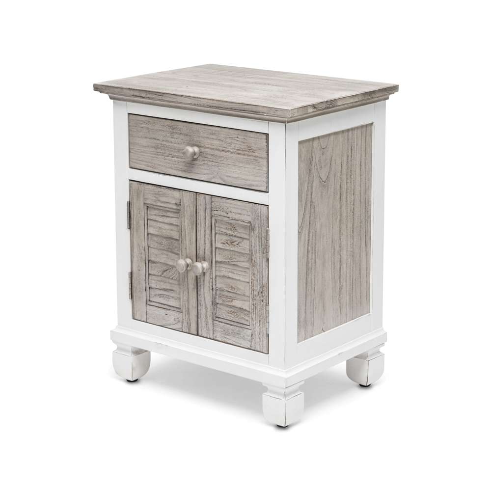 Sea Winds - Islamorada 1-Drawer / 2-Door Nightstand - B23332-DAPGREY veiw 4