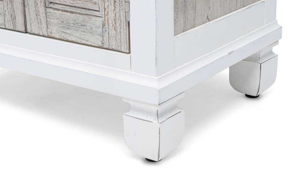 Sea Winds - Islamorada 1-Drawer / 2-Door Nightstand - B23332-DAPGREY veiw 5