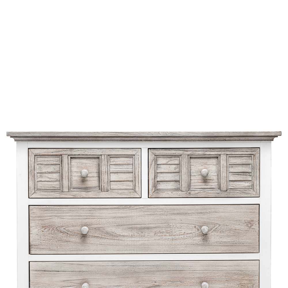 Sea Winds - Islamorada 4 Drawer Chest / Single Chest - B23334-DAPGREY veiw 4