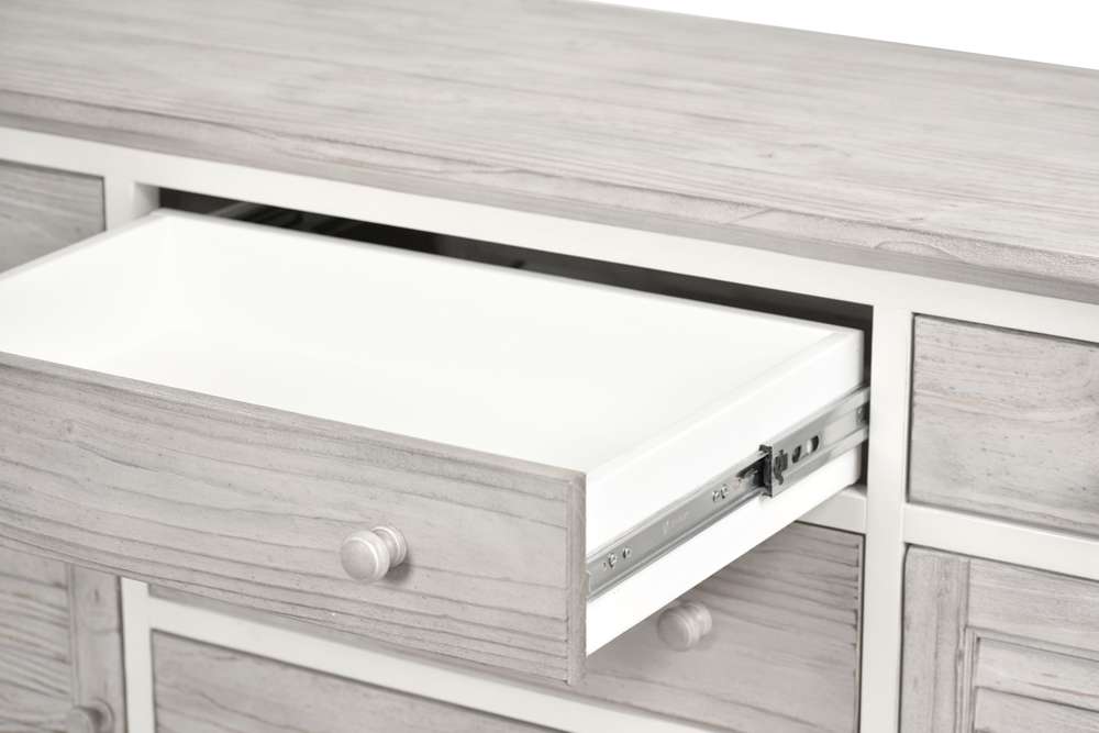 Sea Winds - Islamorada 6-Drawer / 2-Door Dresser - B23336-DAPGREY veiw 3