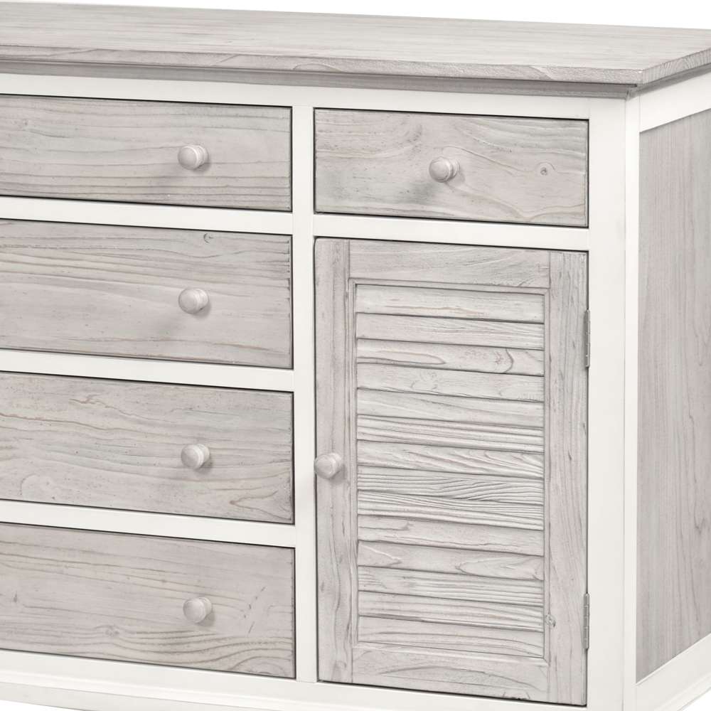 Sea Winds - Islamorada 6-Drawer / 2-Door Dresser - B23336-DAPGREY veiw 4