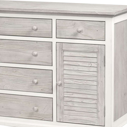 Sea Winds - Islamorada 6-Drawer / 2-Door Dresser - B23336-DAPGREY veiw 4