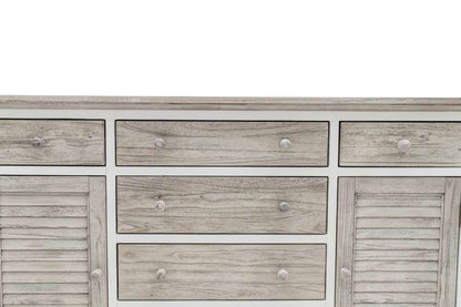 Sea Winds - Islamorada 6-Drawer / 2-Door Dresser - B23336-DAPGREY veiw 7