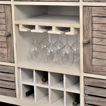 Sea Winds - Islamorada Sideboard with Wine Rack - B23327-DAPGREY veiw 7
