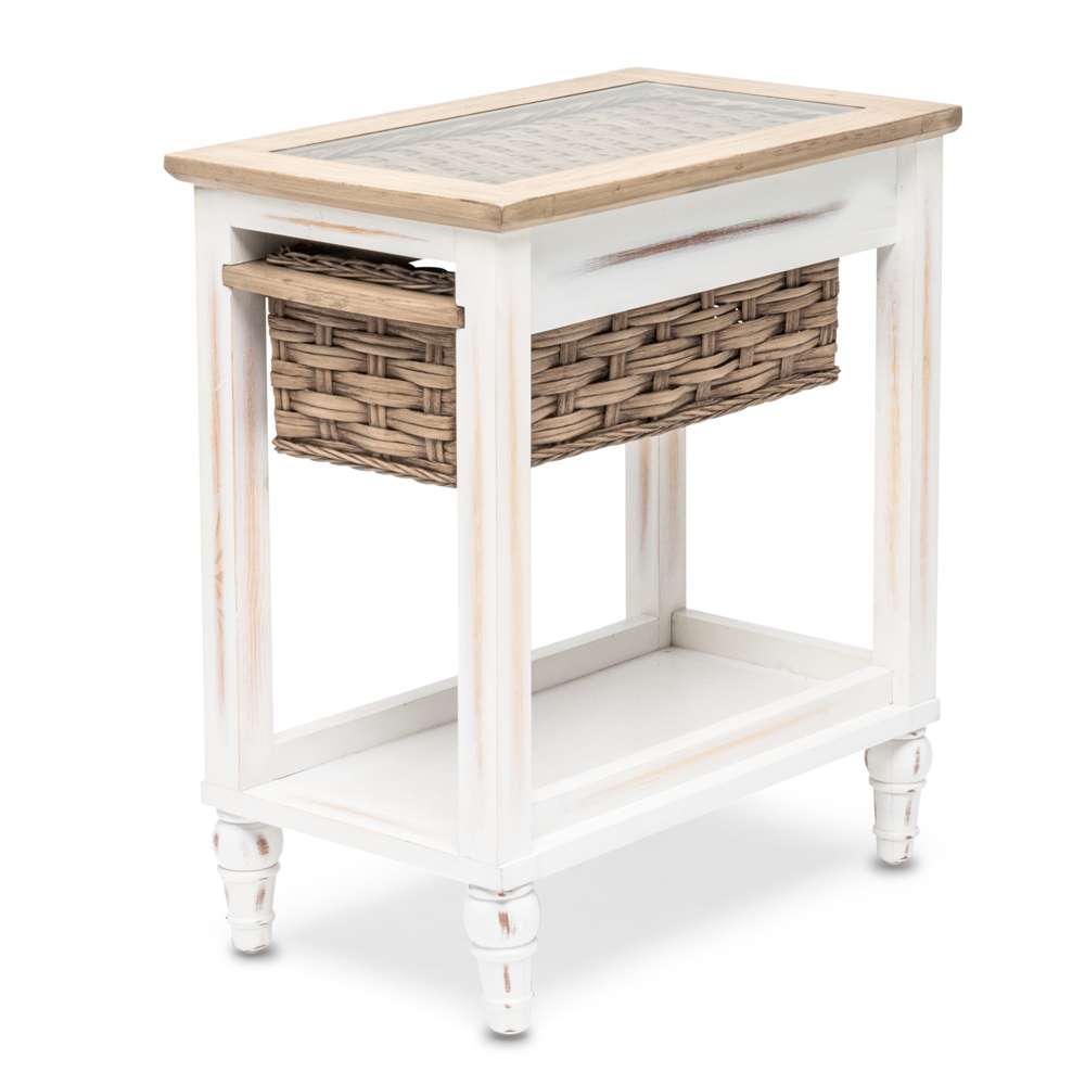 Sea Winds - Island Breeze Chairside Table - B59109-WD/WH veiw 1