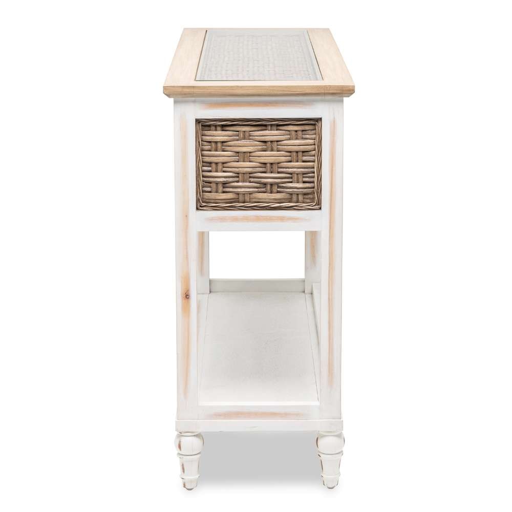 Sea Winds - Island Breeze Chairside Table - B59109-WD/WH veiw 2