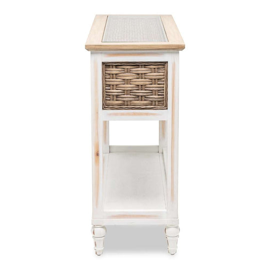 Sea Winds - Island Breeze Chairside Table - B59109-WD/WH veiw 2
