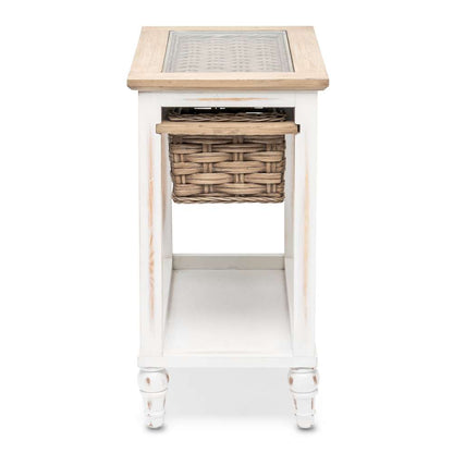 Sea Winds - Island Breeze Chairside Table - B59109-WD/WH veiw 3