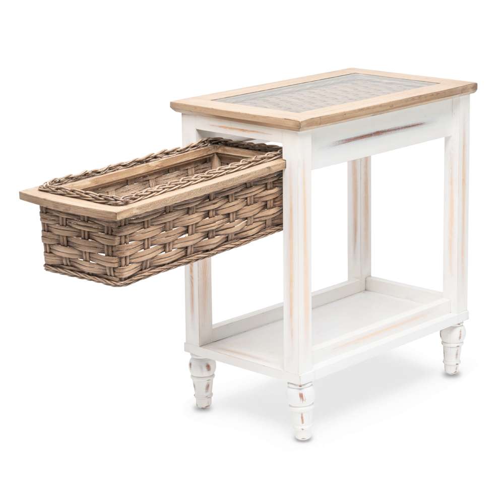 Sea Winds - Island Breeze Chairside Table - B59109-WD/WH veiw 4