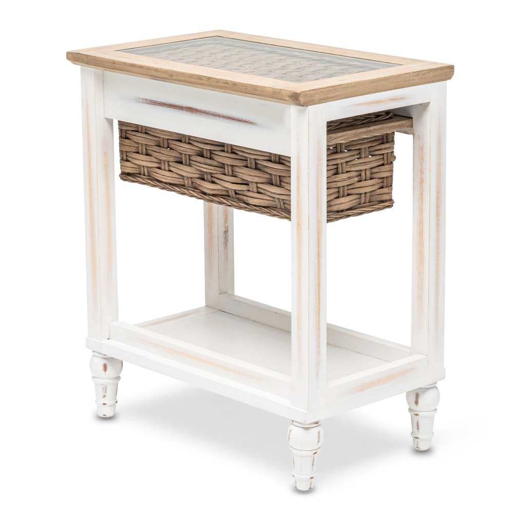 Sea Winds - Island Breeze Chairside Table - B59109-WD/WH veiw 6