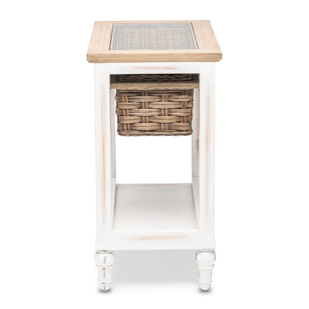 Sea Winds - Island Breeze Chairside Table - B59109-WD/WH veiw 7