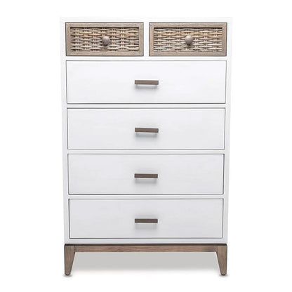 Sea Winds - Kauai 6-Drawer Split Vertical Chest - B53736-WHCRK_CLOSEOUT veiw 2