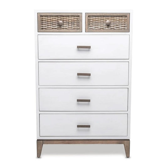 Sea Winds - Kauai 6-Drawer Split Vertical Chest - B53736-WHCRK_CLOSEOUT veiw 2