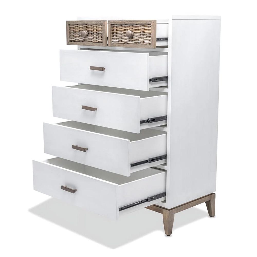 Sea Winds - Kauai 6-Drawer Split Vertical Chest - B53736-WHCRK_CLOSEOUT veiw 3