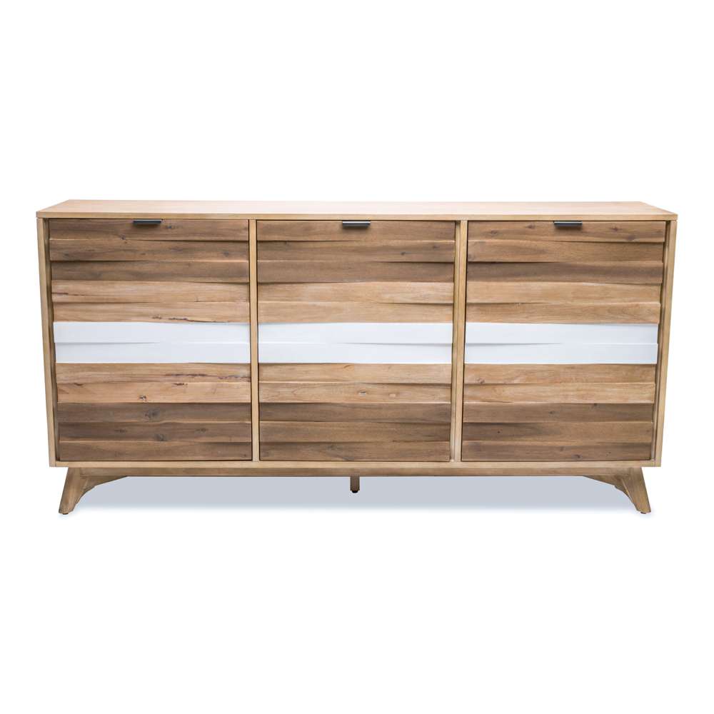 Sea Winds - Laguna 3-Door Credenza - B31015-TRI veiw 3