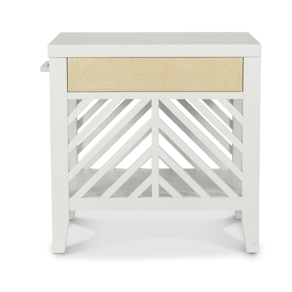 Sea Winds - Miramar - 1-Drawer Chairside Table - Sand and Stark White Finish - B77705-SAND view 3