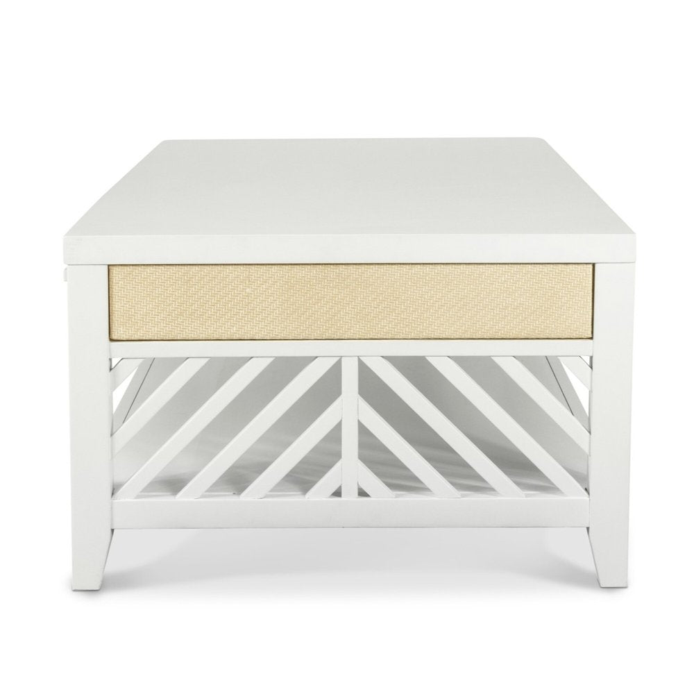Sea Winds - Miramar - 2-Drawer Cocktail Table with Casters - Sand and Stark White Finish - B77703-SAND view 1