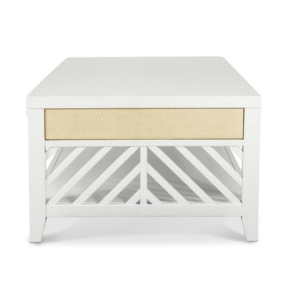 Sea Winds - Miramar - 2-Drawer Cocktail Table with Casters - Sand and Stark White Finish - B77703-SAND view 1