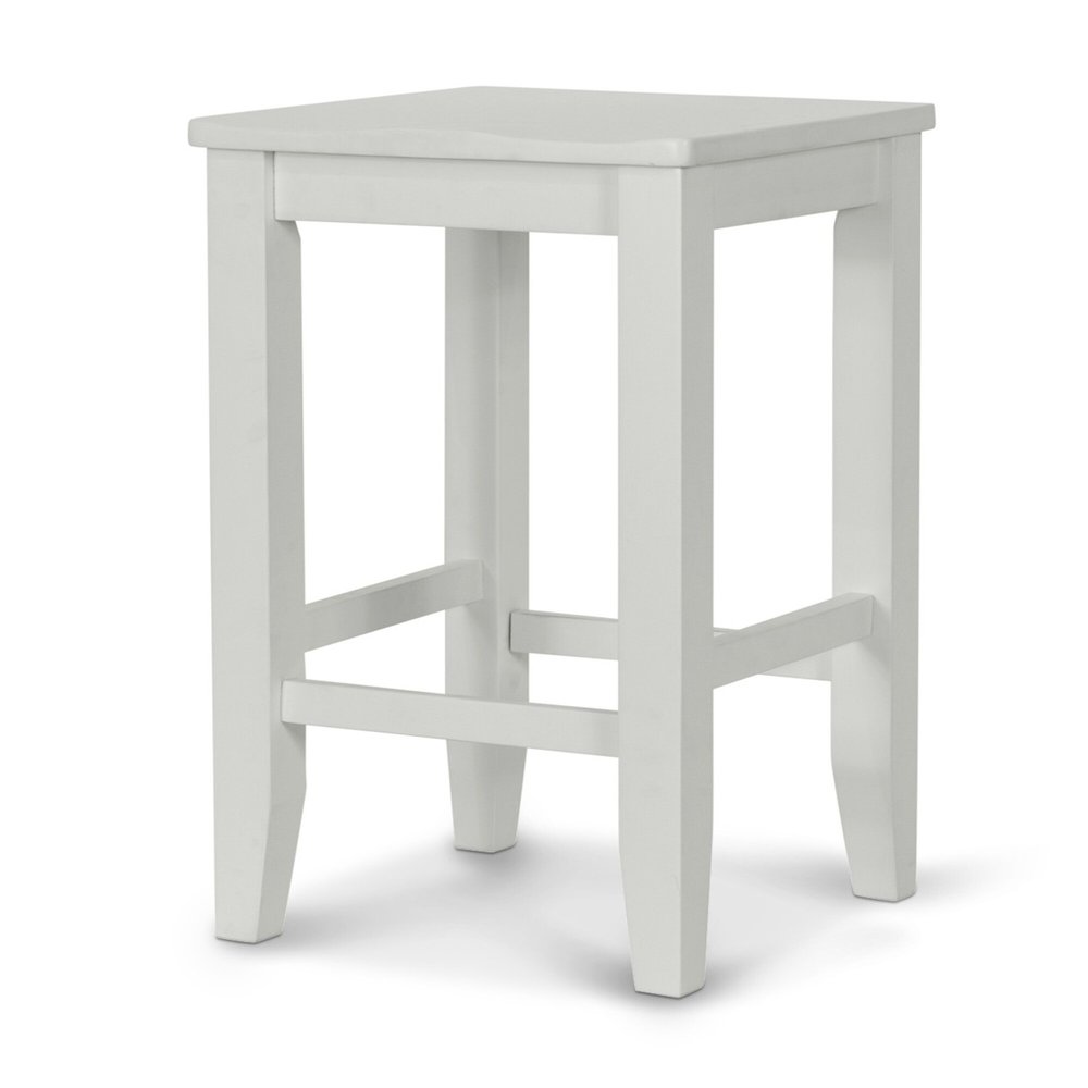 Sea Winds - Miramar - 24" Backless Stool - Stark White Finish - B77704ST-WHITE view 1