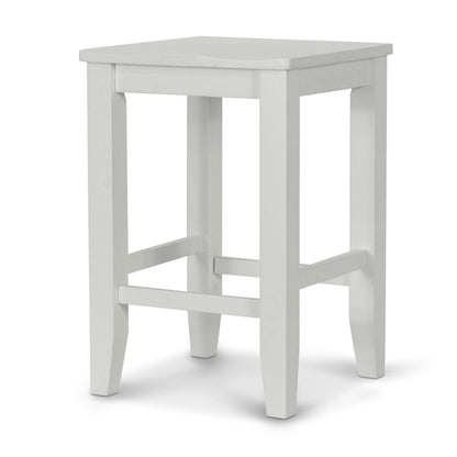 Sea Winds - Miramar - 24" Backless Stool - Stark White Finish - B77704ST-WHITE view 1