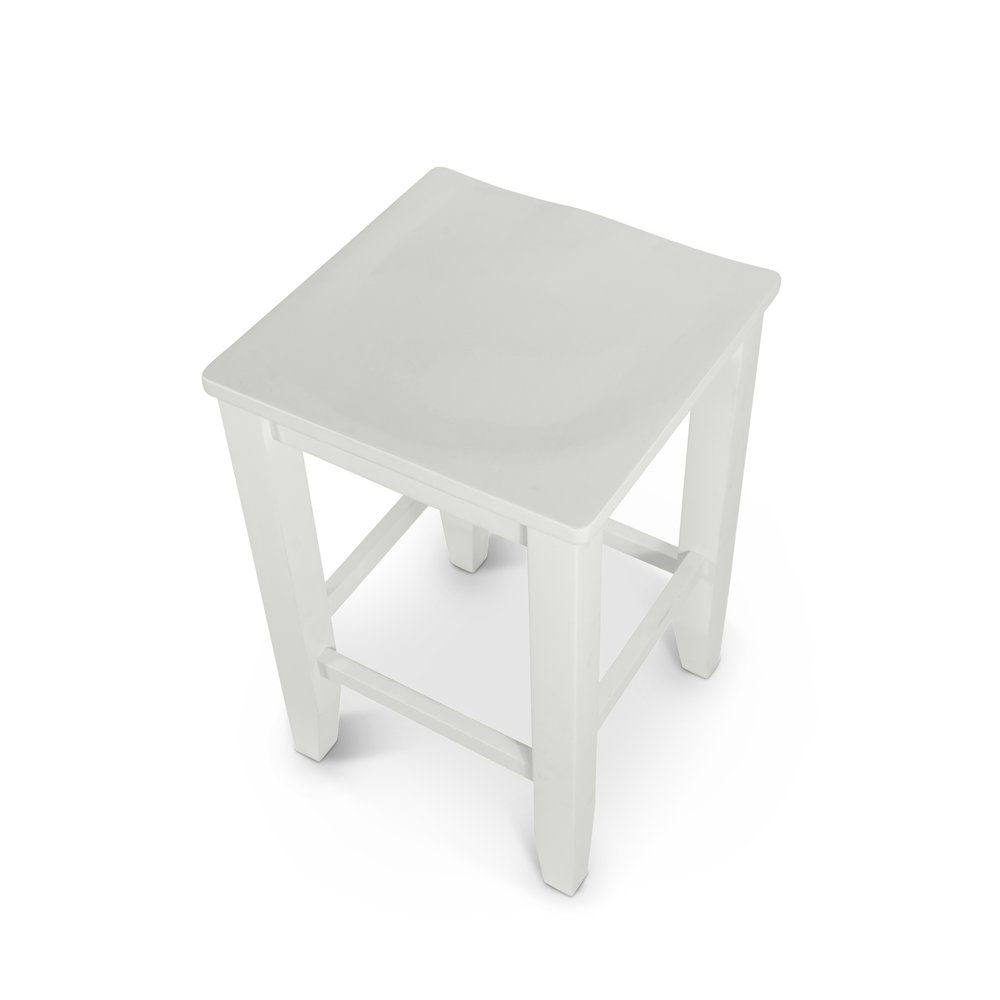 Sea Winds - Miramar - 24" Backless Stool - Stark White Finish - B77704ST-WHITE view 3