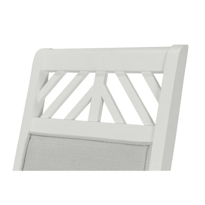 Sea Winds - Miramar - Upholstered Dining Arm Chair - Stark White Finish - Sand Upholstery (Set of 2) - D77782-SAND view 2