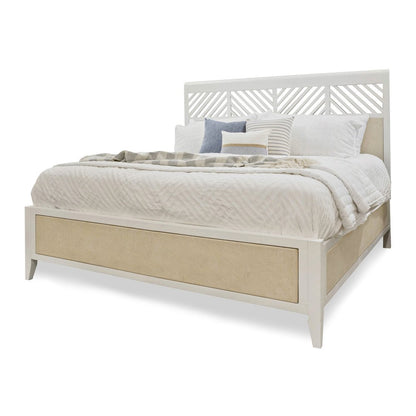 Sea Winds - Miramar - Woven Bed - Queen - Sand and Stark White Finish - B777QBED-SAND view 1